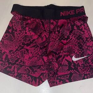 Pink Nike Pro Shorts